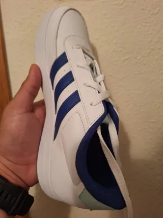 Zapatillas Adidas Talla 39 Azul Blanco