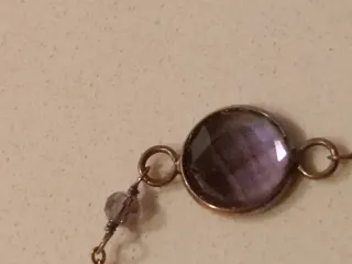 Pulsera Viceroy Plata 925 Baño Oro 18k Lila