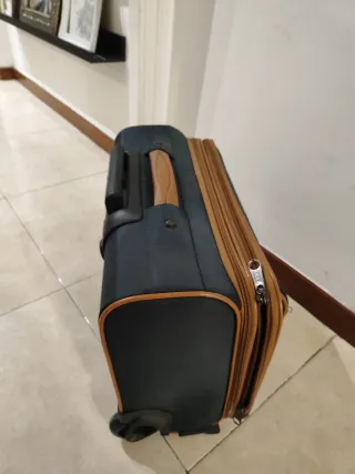 Maleta de viaje azul a marrones 42*34*20cm /Misako