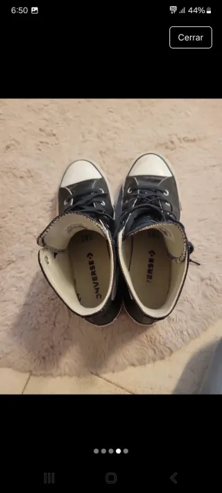 Converse Piel Mujer Botas Negras