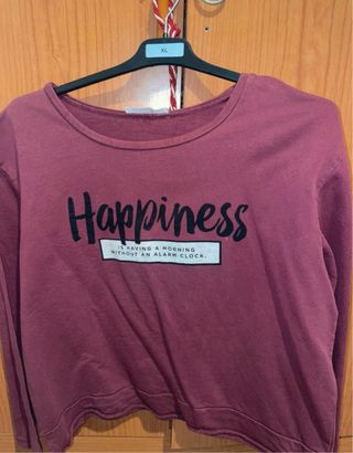 Sudadera corta Happiness L