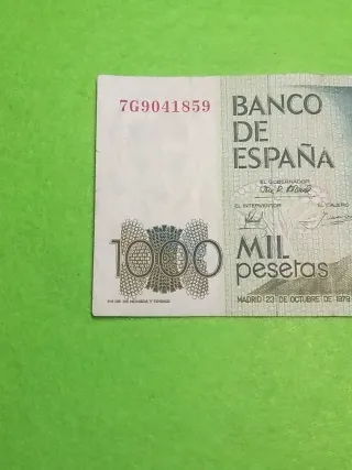 Billete 1000 pesetas Banco de España 1979