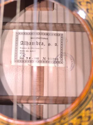 Guitarra Alhambra F7