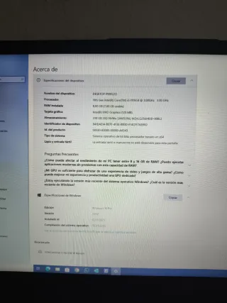 Ordenador portátil Lenovo Azul Marino