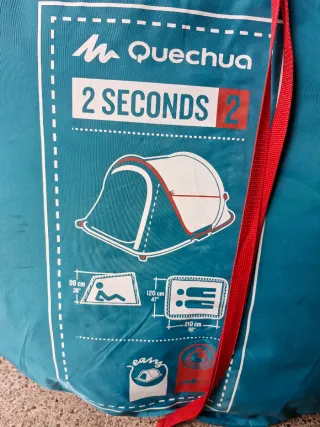 Tienda campaña Quechua 2 personas. 2 segundos