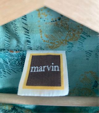 Camisa Marvin verde estampada