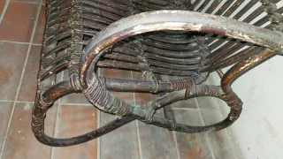 LOTE_Conjunto de sillones de mimbre (3 plazas)