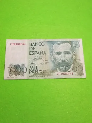 Billete 1000 pesetas Banco de España 1979