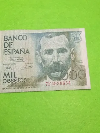 Billete 1000 pesetas Banco de España 1979