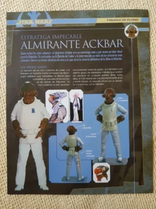 Miniatura de plomo Star Wars Almirante Ackbar