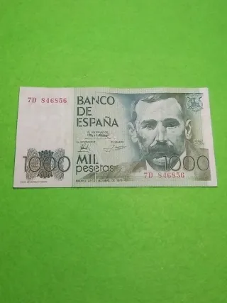Para Antonio . 1000 pesetas Banco de España 1979