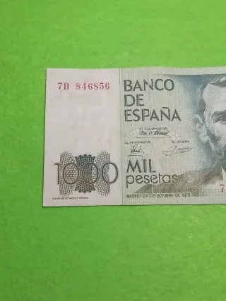 Para Antonio . 1000 pesetas Banco de España 1979