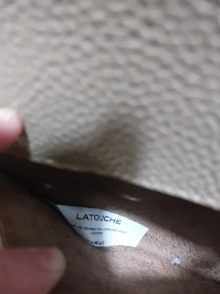 Bolso LATOUCHE Beige Piel Texturizada