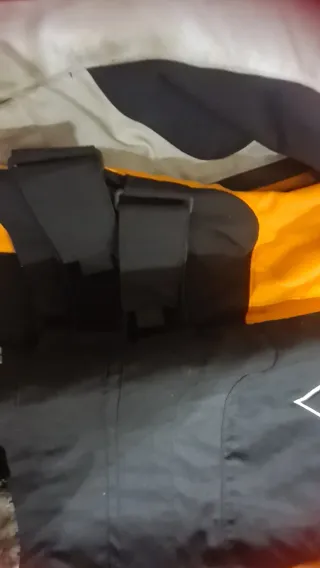 Chaqueta Dainese Moto Negra Naranja Gris