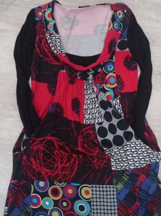 Vestido estampado multicolor