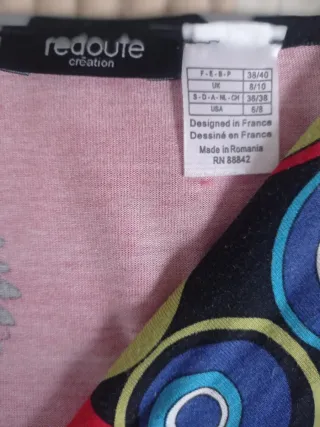 Vestido estampado multicolor