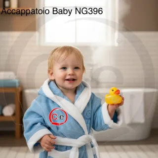 Accappatoio neonato C.e. vari colori