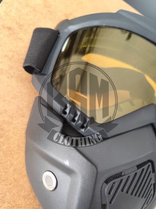 Machera da moto - occhialoni lenti gialle