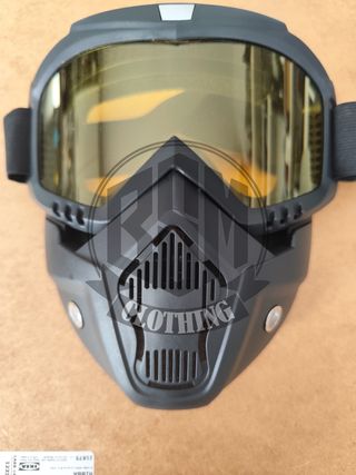 Machera da moto - occhialoni lenti gialle