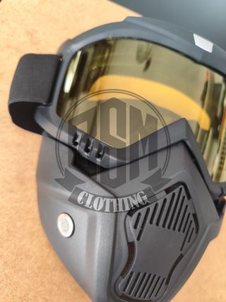 Machera da moto - occhialoni lenti gialle