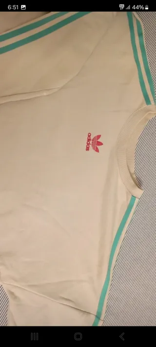 Sudadera Adidas Blanca y Rosa