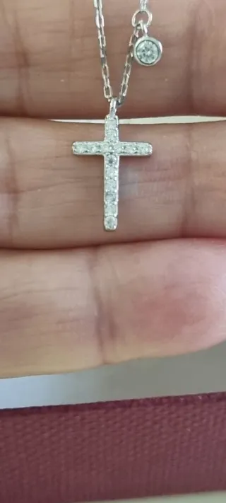 Collar Cruz Plata 925 Circonitas