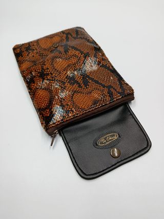 Monedero Tu Chic Serpiente Negro/Marrón