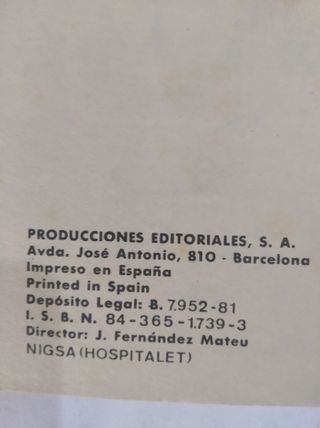 AVENTURAS DEL ESPACIO, n 21 , de 1981