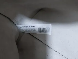 Bolso LATOUCHE blanco y dorado