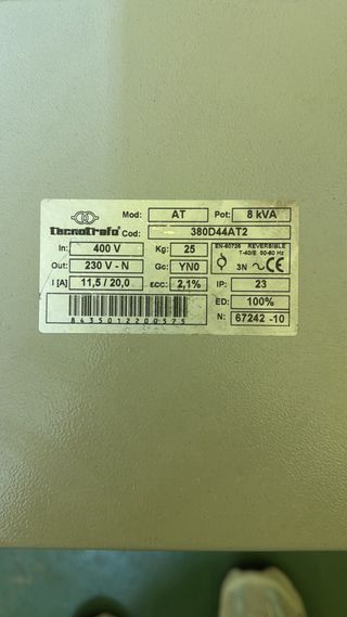 Autotransformador Trifásico