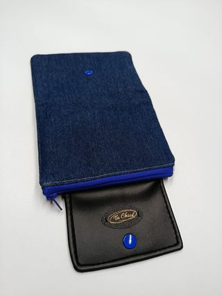 Cartera/Monedero Vaquero Azul y Negro