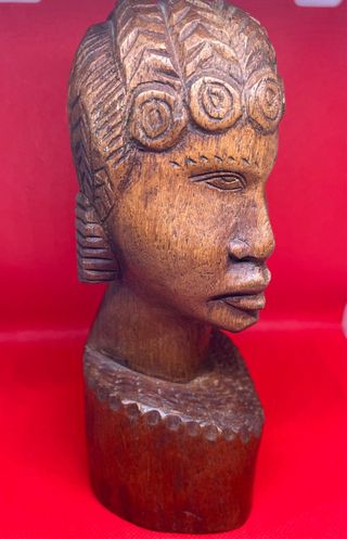 Coppia Busti Tribali Legno