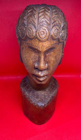 Coppia Busti Tribali Legno