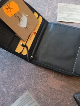 Cartera Piel Nature Negra