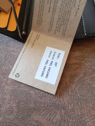 Cartera Piel Nature Negra