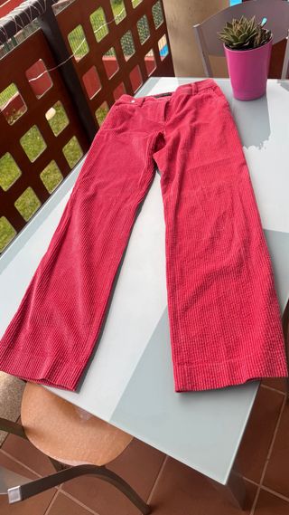 Pantalón Purificación García Talla 36 Coral