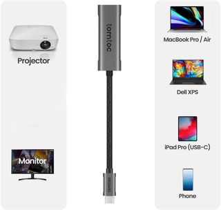 Adaptador tomtoc USB-C a DisplayPort 8K NUEVO