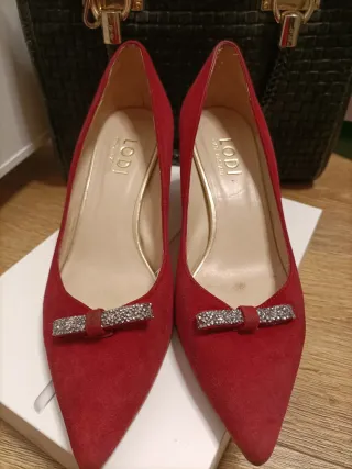 Zapatos de piel rojos Lodi