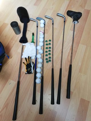 Bolsa de golf Cinesis azul y negra para junior