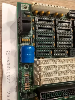 Placa base 386 Octek con micro DX-33MHz