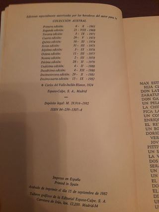 Luces de bohemia – Valle-Inclán (Colección Austral