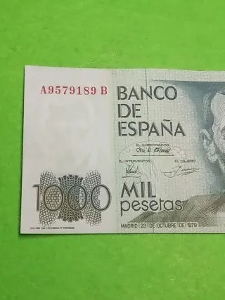 Billete 1000 pesetas Banco de España 1979