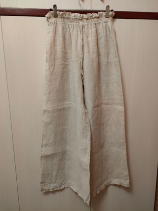 Pantalones beige talla única