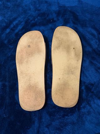 Sandalias Zara Home Beige con Hebilla Dorada