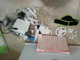 Nintendo Wii Blanca + Wii Fit Accesorios