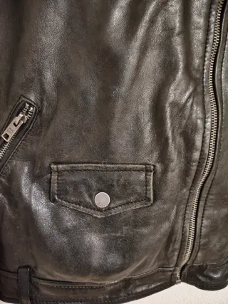 Cazadora Cuero Pepe Jeans Talla L Chica