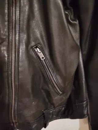 Cazadora Cuero Pepe Jeans Talla L Chica