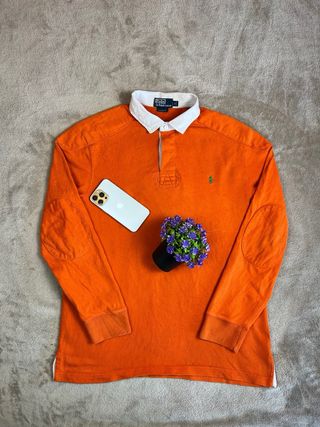 Polo Ralph Lauren Naranja Manga Larga