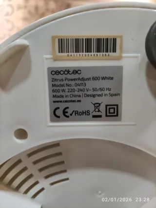 Exprimidor Cecotec Zitrus Power Adjust 600