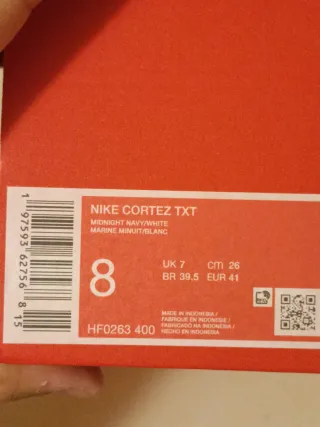 T41 Nike Cortez Txt  Azul Marino